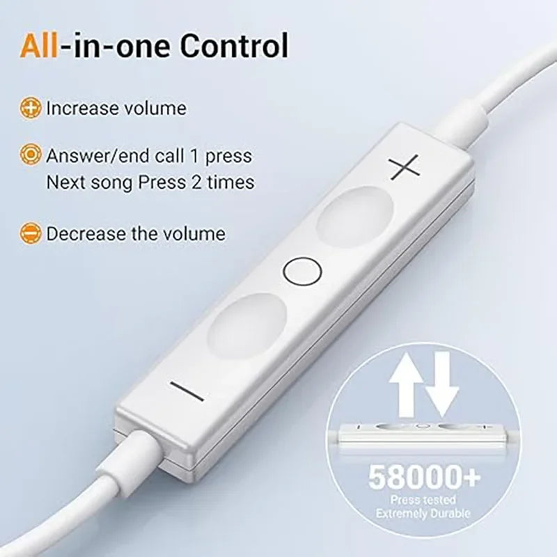 Original Type-C Wired Headphones for Samsung Galaxy S24 S23 S22 A53 A52 Note 20 3.5Mm In-Ear Earbuds USB -C Earphone Hifi Basstt